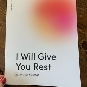 She reads truth I will give you rest study book